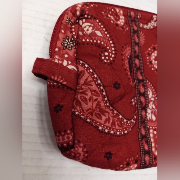 Two Vera Bradley Paisley Lined Zippered Travel Make Up Storage Pouch - Picture 11 of 14